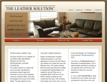 Tablet Screenshot of leathersolutions.com